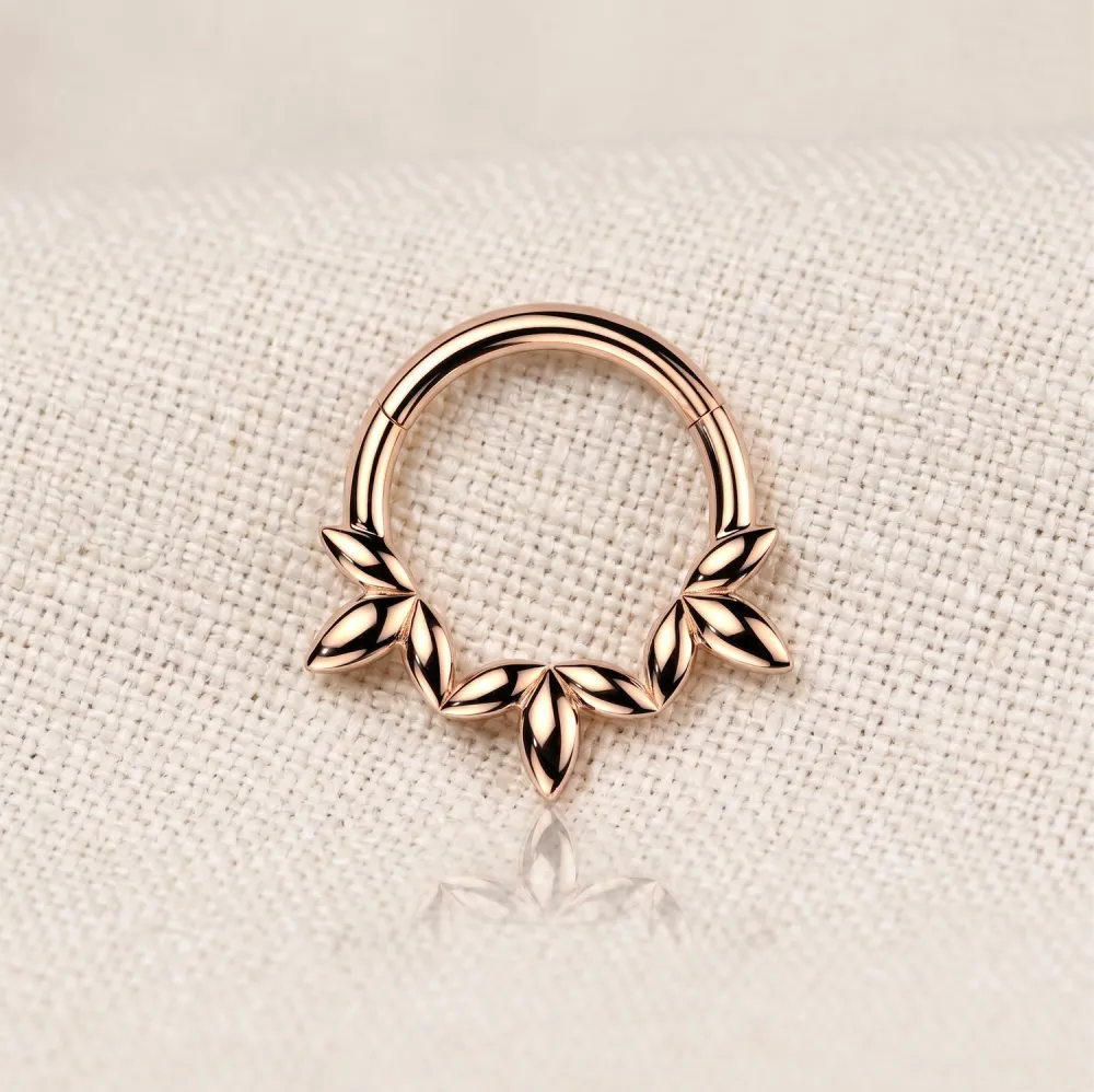 Surgical-Steel Hinged Clicker Hoop Ring