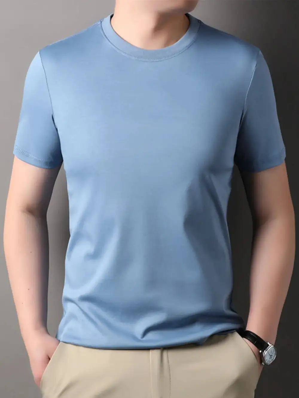 Cotton Short-Sleeve Crew-Neck T-Shirt
