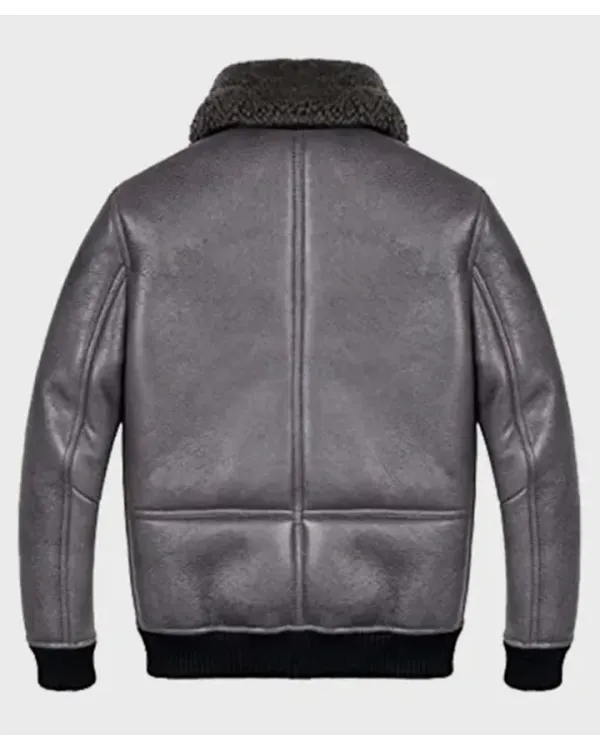 Modern Aviator Bomber Flight Shearling Jacket