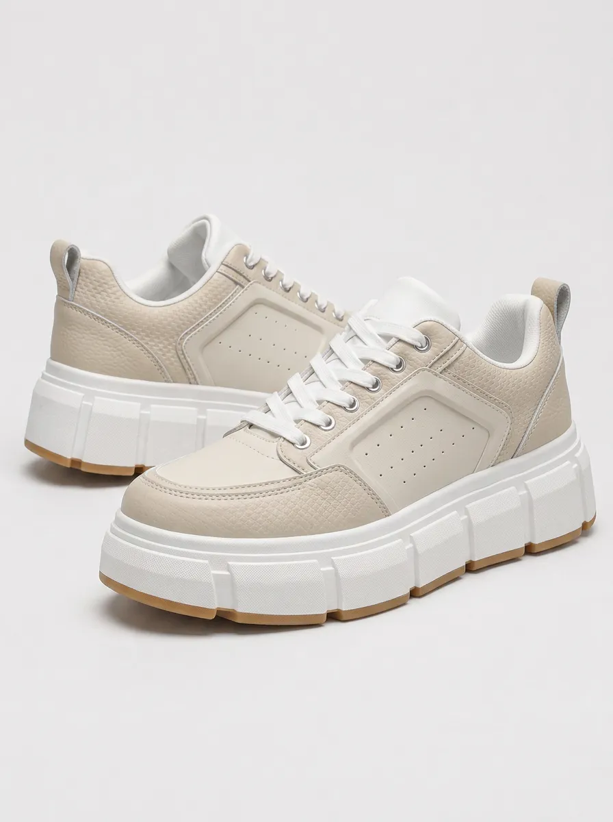 Men's Downtown Inspired Textured Patterned Skate Inspired Skate Shoes