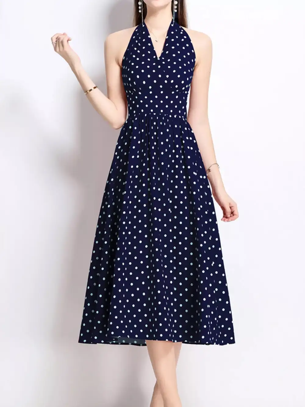 Polka Dot Midi Dress