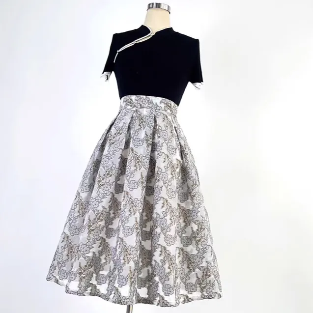 Lightweight Campus Everyday Casual Floral Skirt
