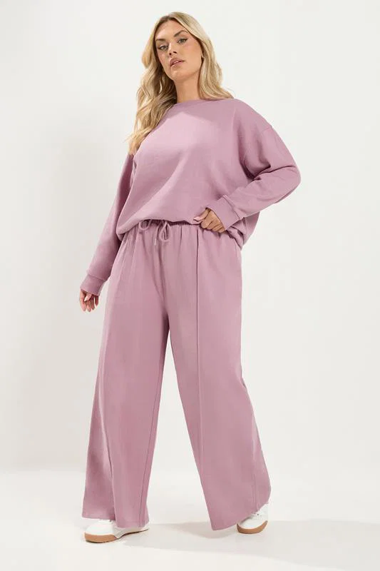 Pink Wide Leg Jogger detail 1