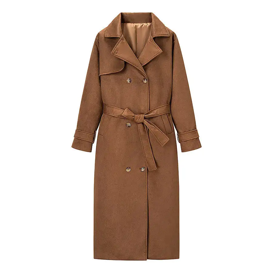 Tailored Stand Collar Trench Coat