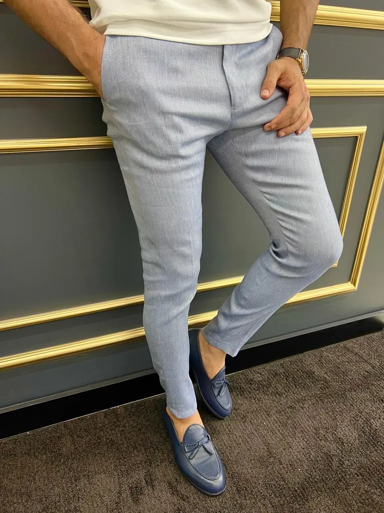 Streamlined Slim Fit Refined Tailored Trousers