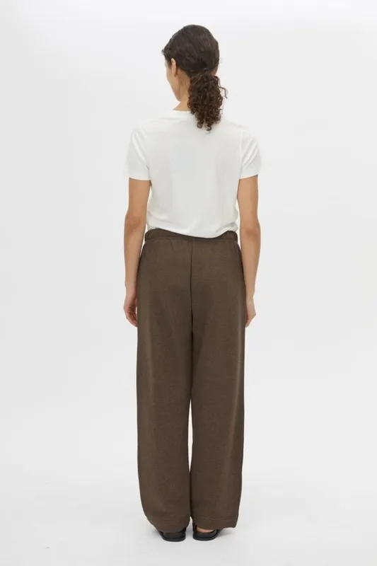 Chocolate Straight-Leg Pants
