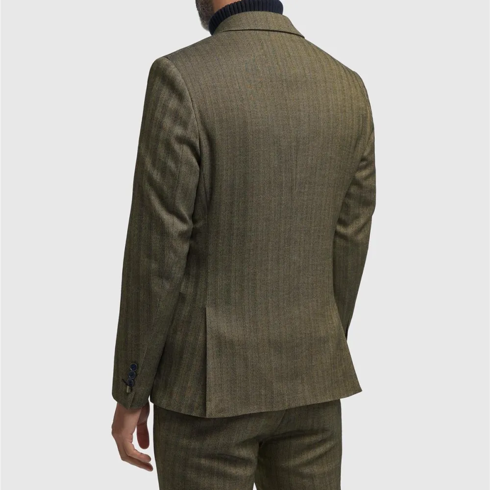 Men S Olive Green Tweed Blazer