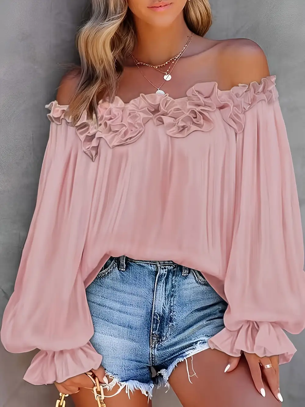 Relaxed Ruffle Blouse