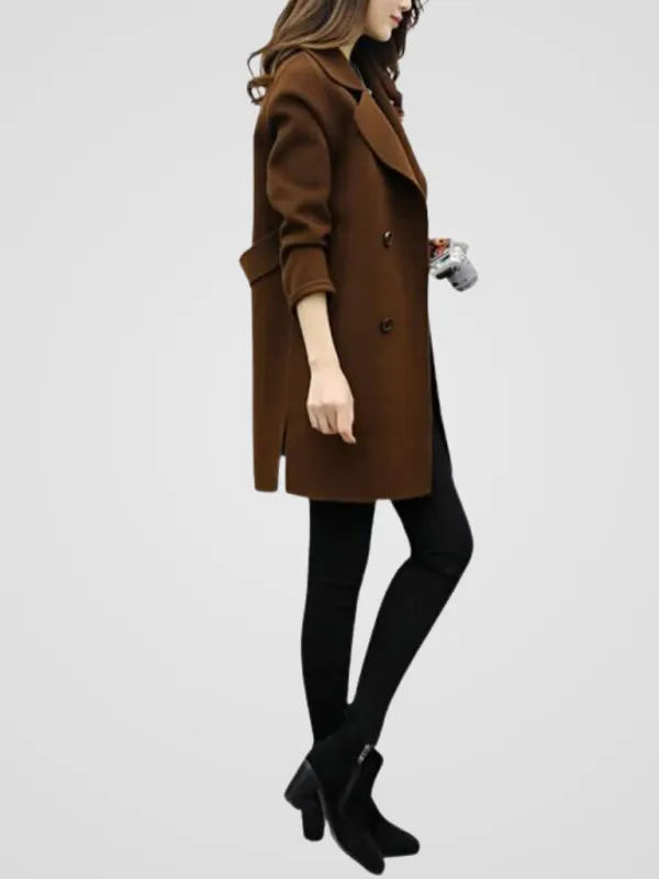 Double-Breasted Longline Coat