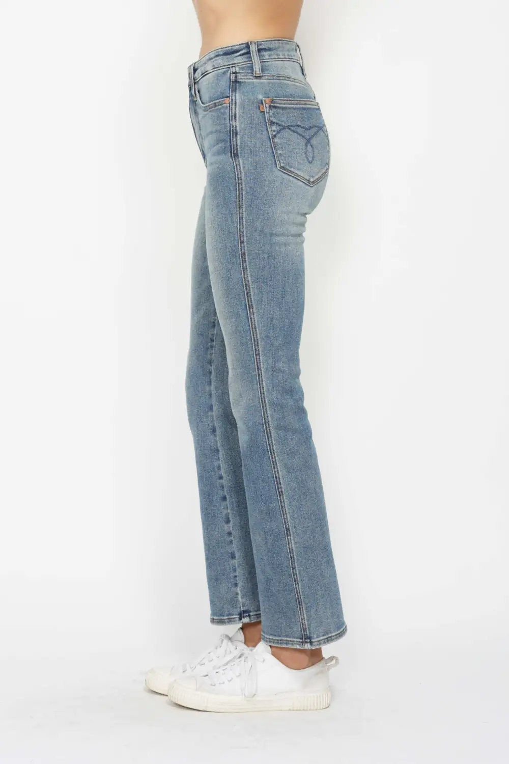 Embroidered Bootcut Jeans