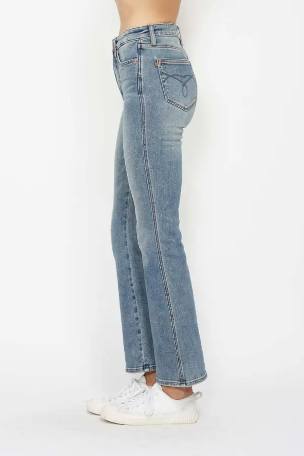 Embroidered Bootcut Jeans