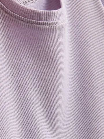 1.5-8yrs | Ribbed Lettuce Trim T-Shirt