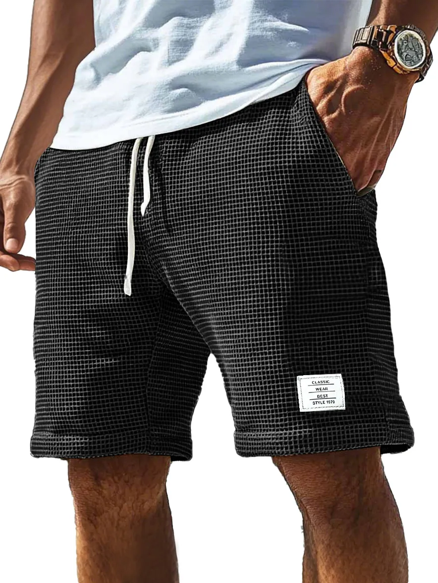 Everyday Textured Knit Drawstring Shorts