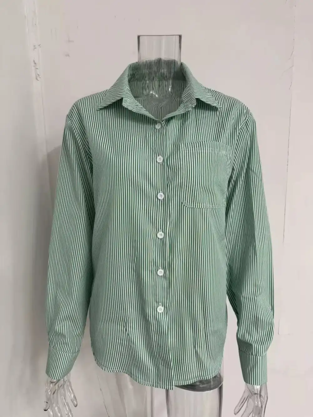 Striped Button Down Relaxed Fit Shirt