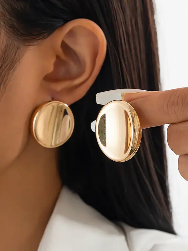 Minimal Textured Accent Earrings