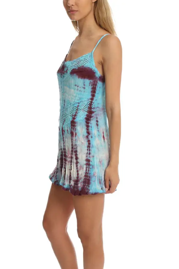 Cotton Crochet Tie-Dye Romper
