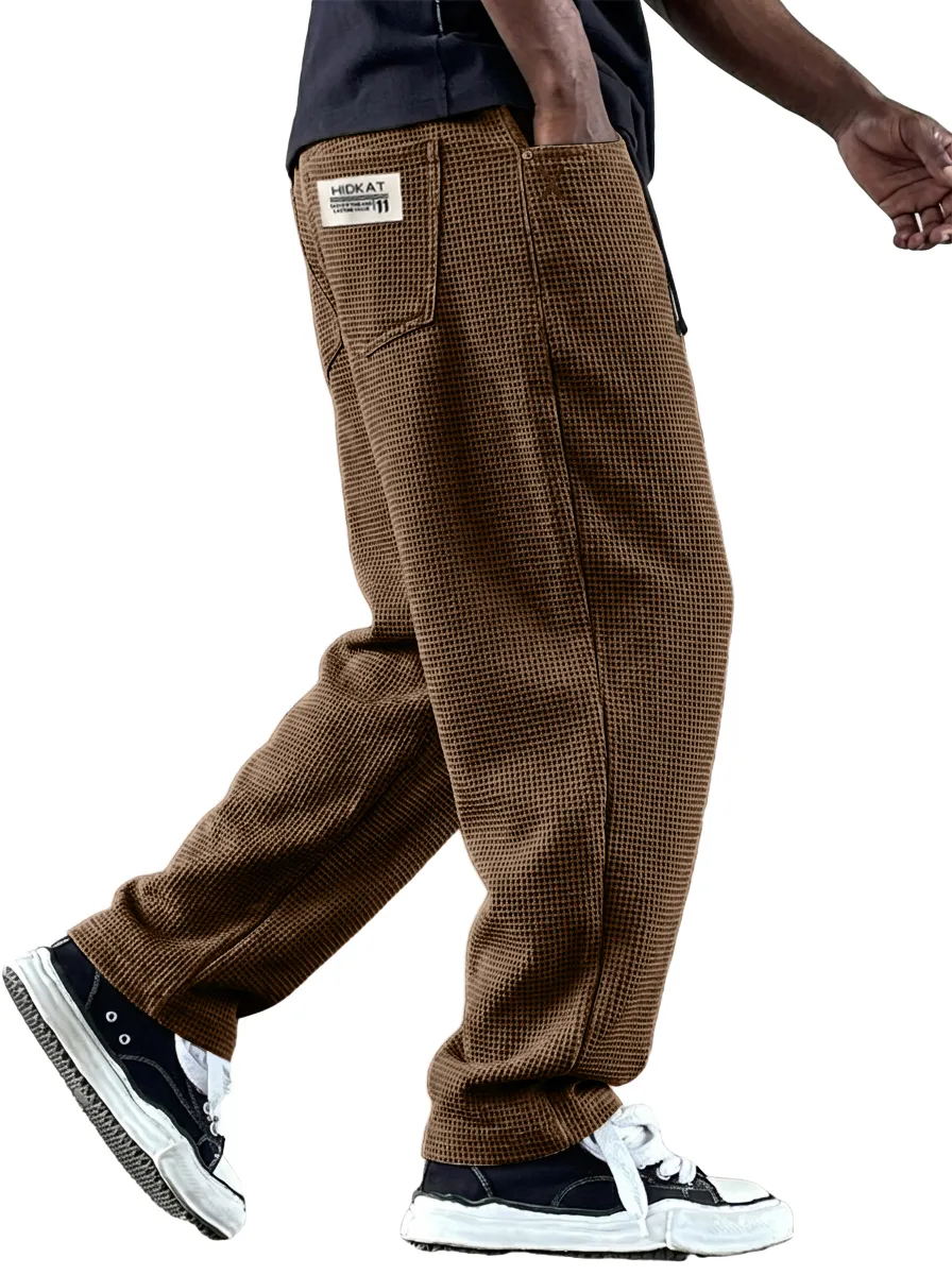 Comfort Fit Textured Knit Utility Pocket Trousers