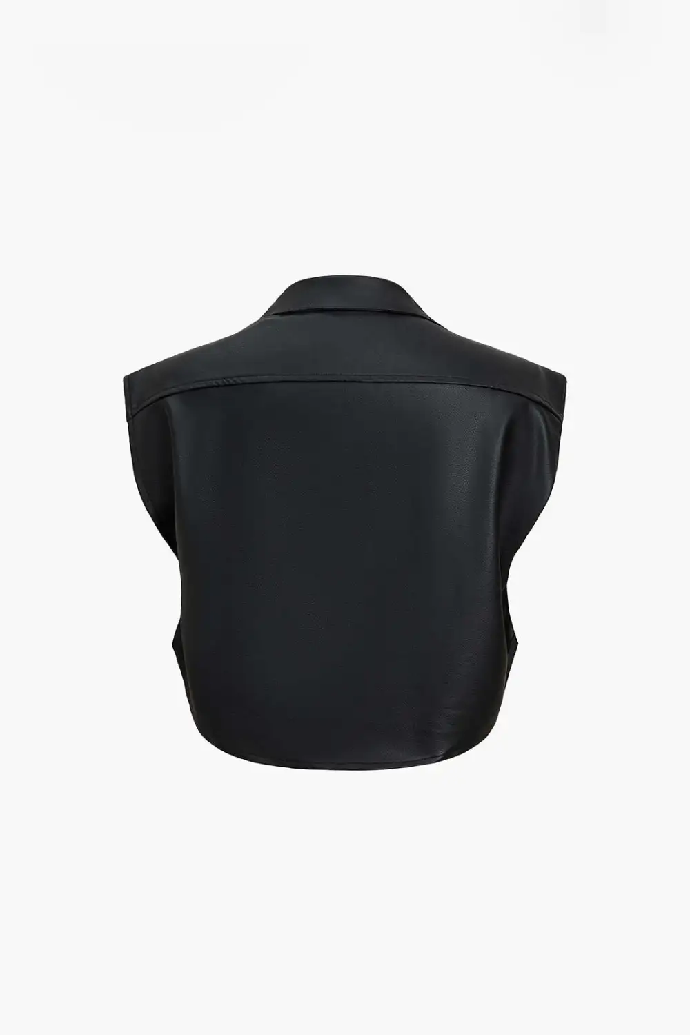 Faux Leather Sleeveless Top