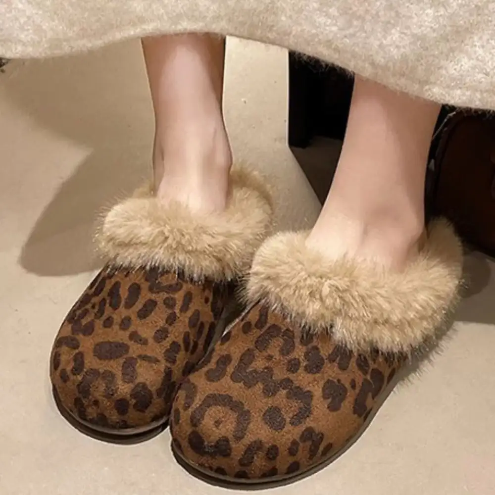 Fuzzy Plush Warm Indoor Slippers
