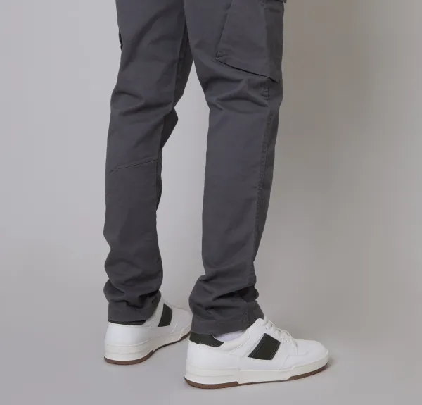 Men's Slate Gray Slim-Fit Cargo Style Pants