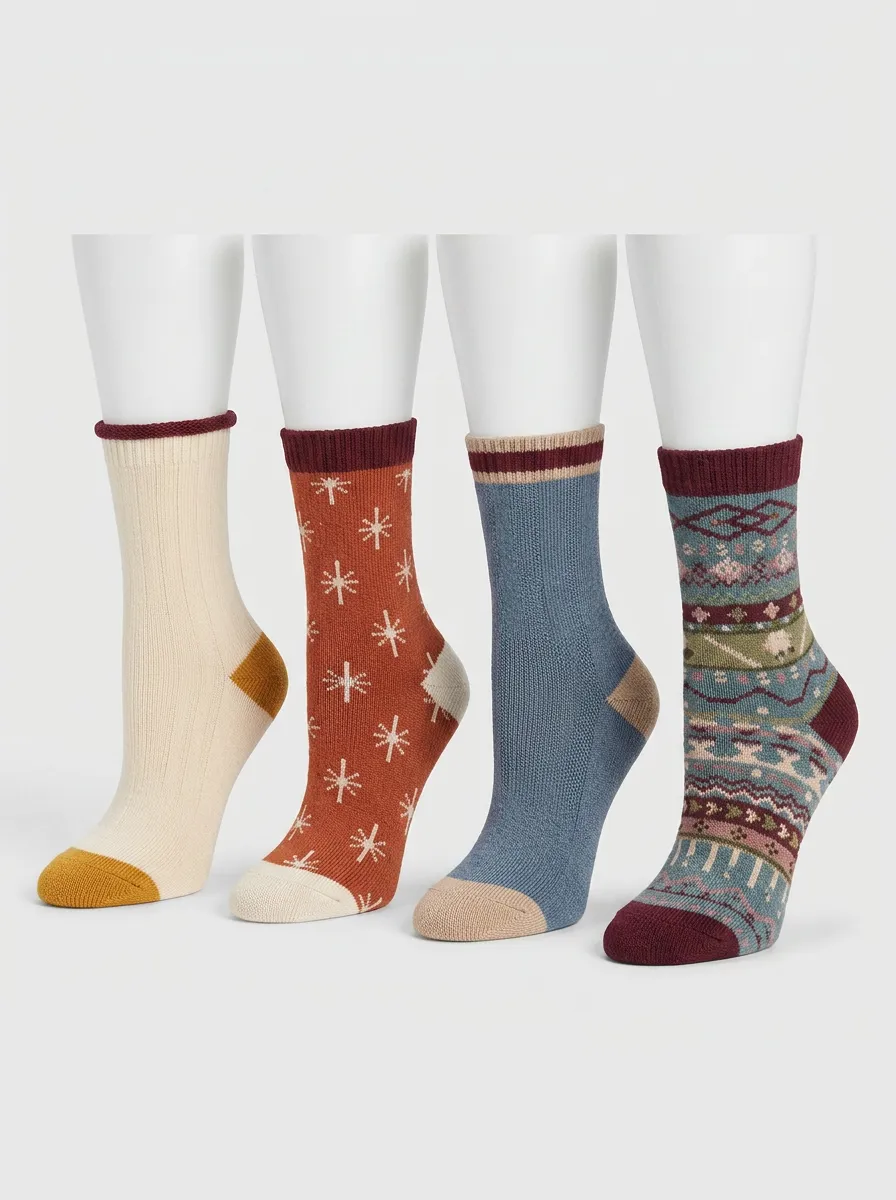 Women's Active-Style Four Pair Socks