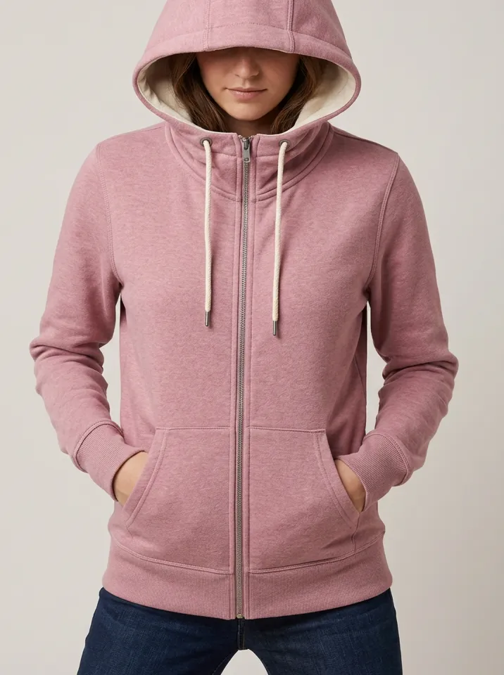 Women's Relaxed Zip-Up Hoodie