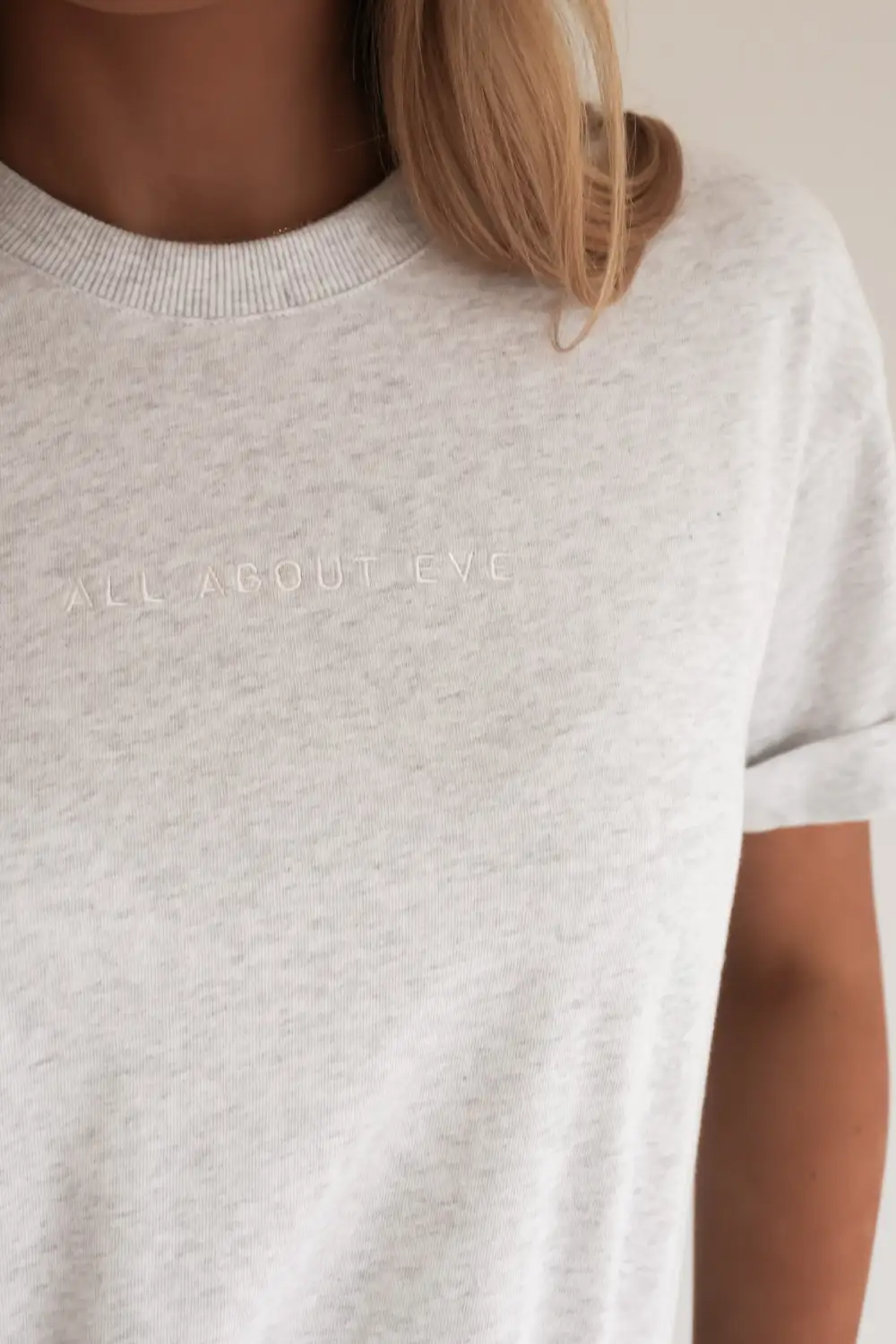 Washed Ribbed Core Casual Tee