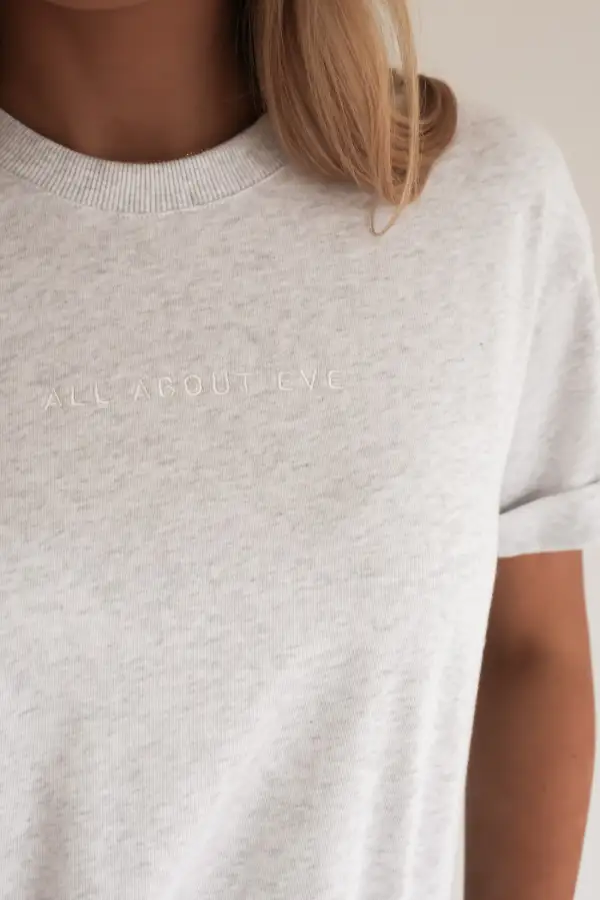 Washed Ribbed Core Casual Tee