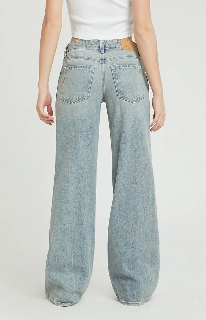 PacSun Casey Low Rise Baggy Jeans Medium Indigo Tint