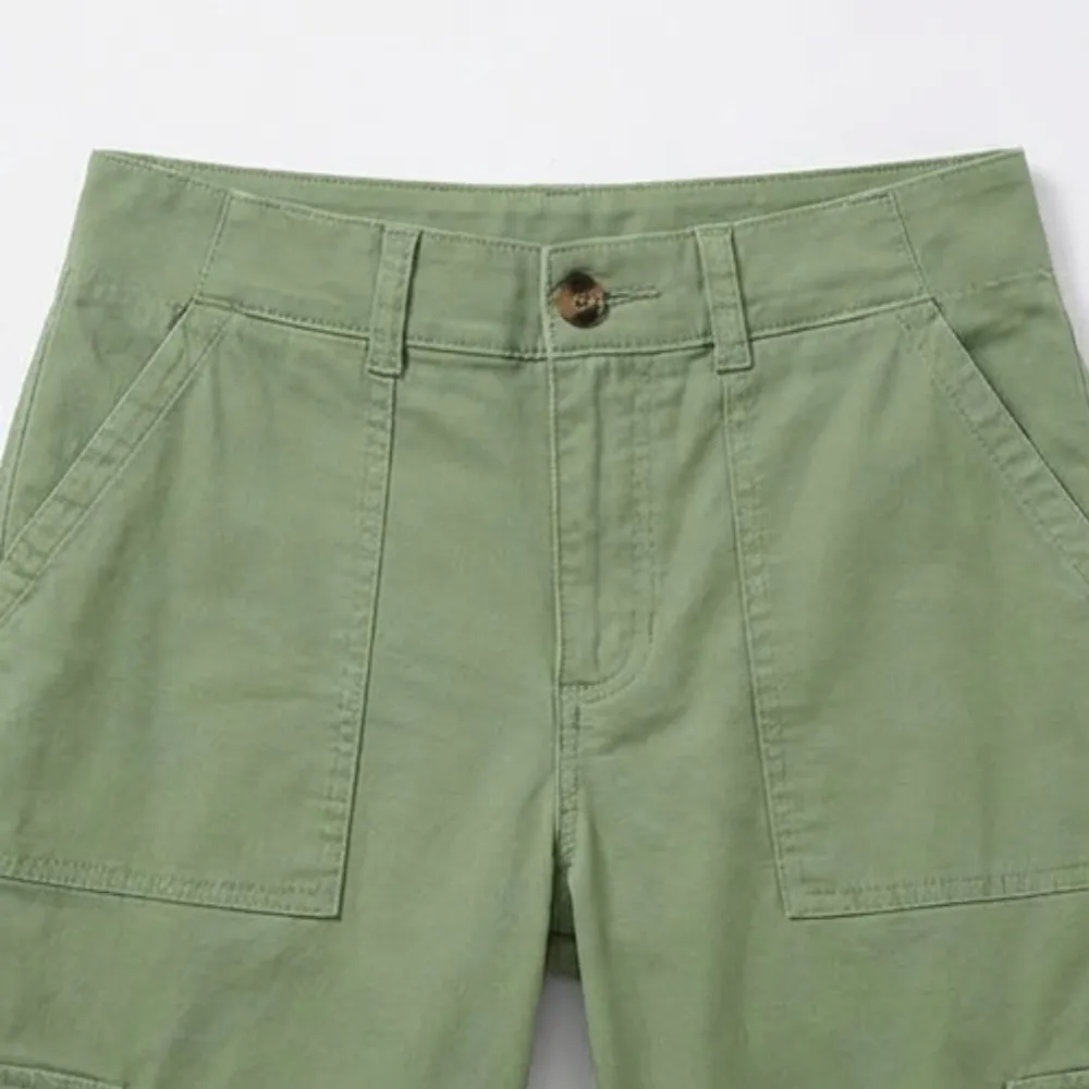 Comfortable Stretch Capri with Pockets Pants