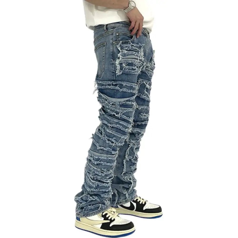 Men's Slim Fit Distressed Denim Jeans