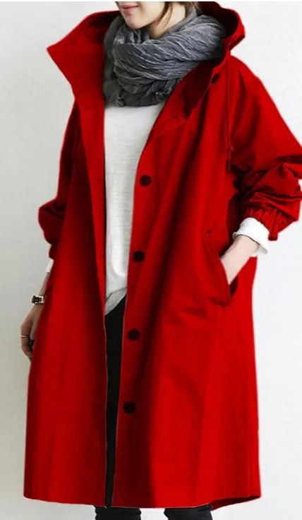 Classic Hooded Trench Coat