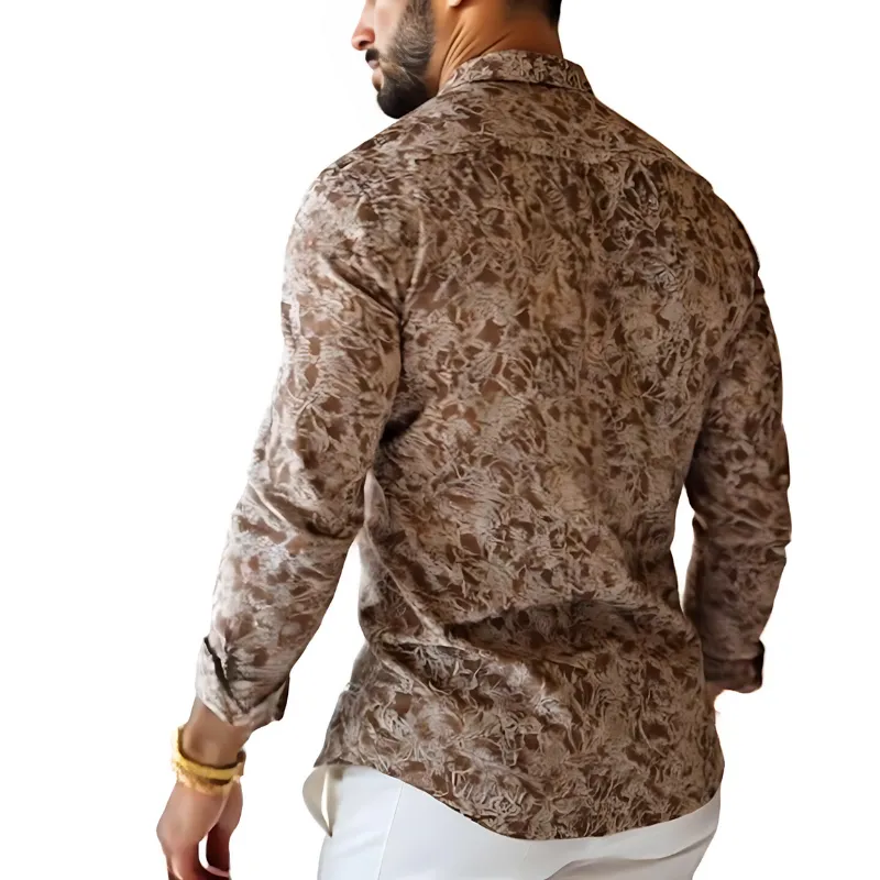 Easy Collar Printed Shirt