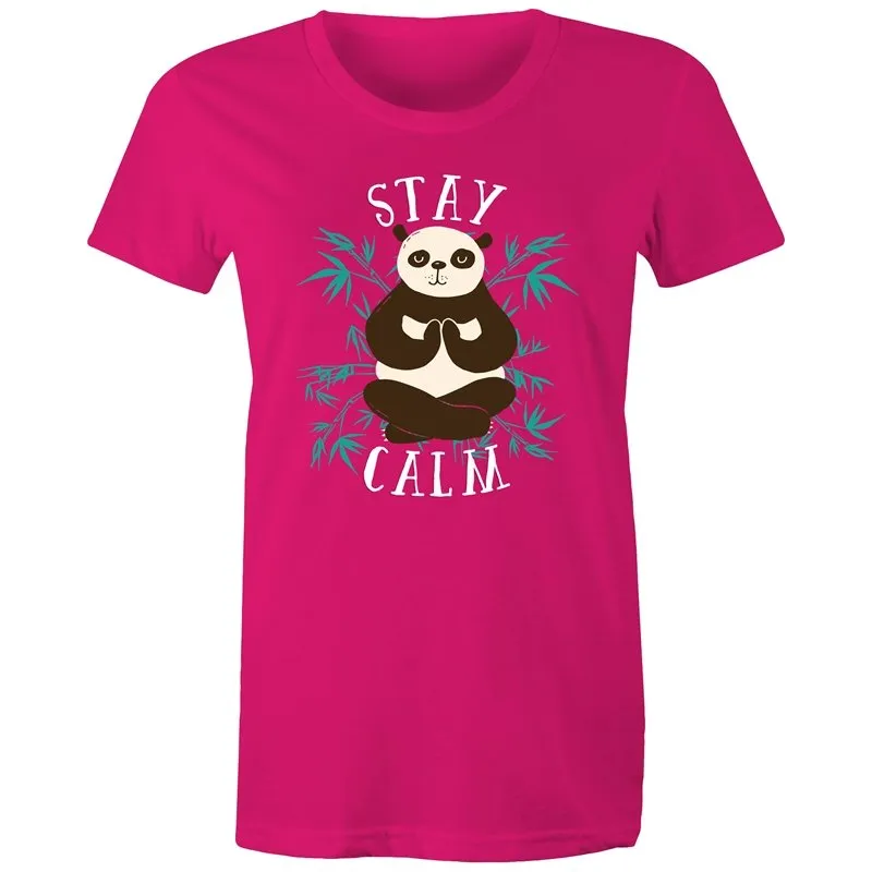 Yoga Stay Calm Panda T-Shirt