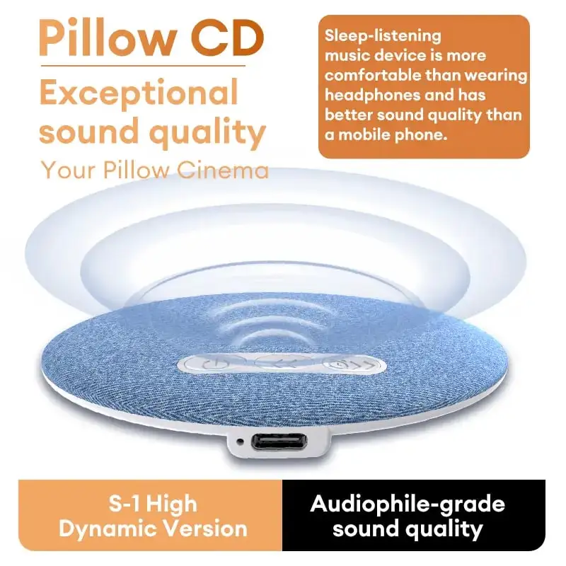 🏆Flash 49%⚡ 1K+ SOLD! Almost Gone -💥Ultra-thin Bluetooth sleep aid speaker