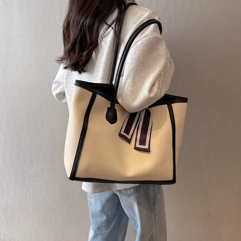 Roomy Textured Tote Bag