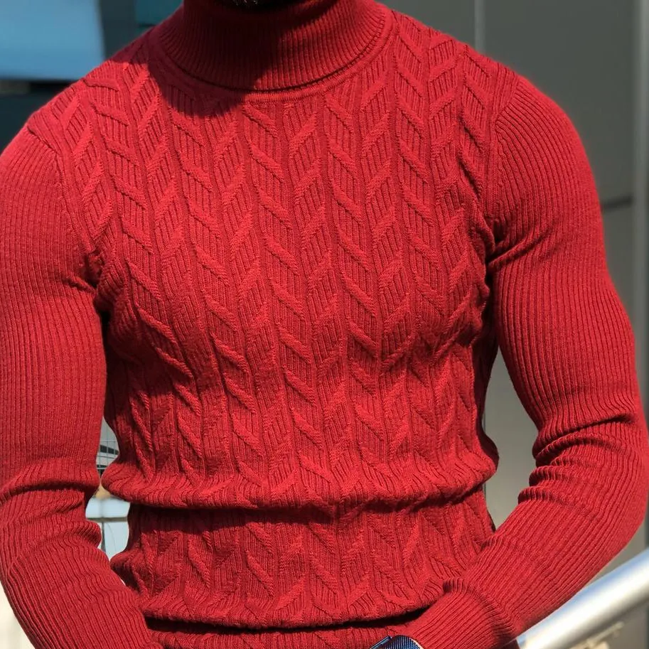 Clean Line Slim Fit Knit Turtleneck Sweater