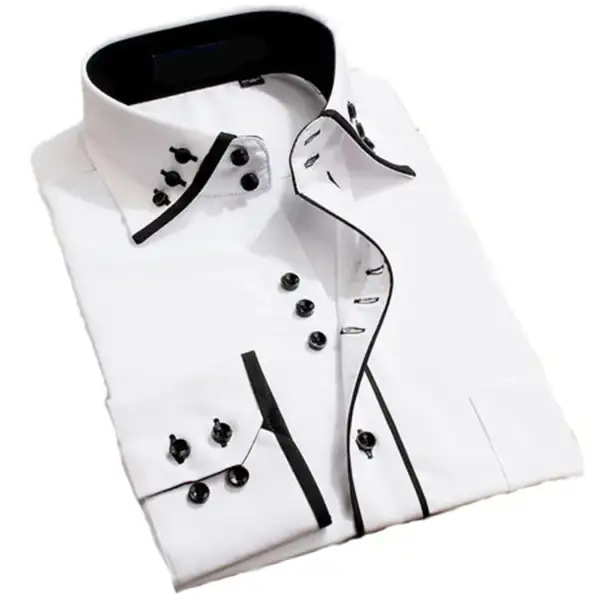 Modern Long Sleeve Slim Fit Casual Dress Shirt