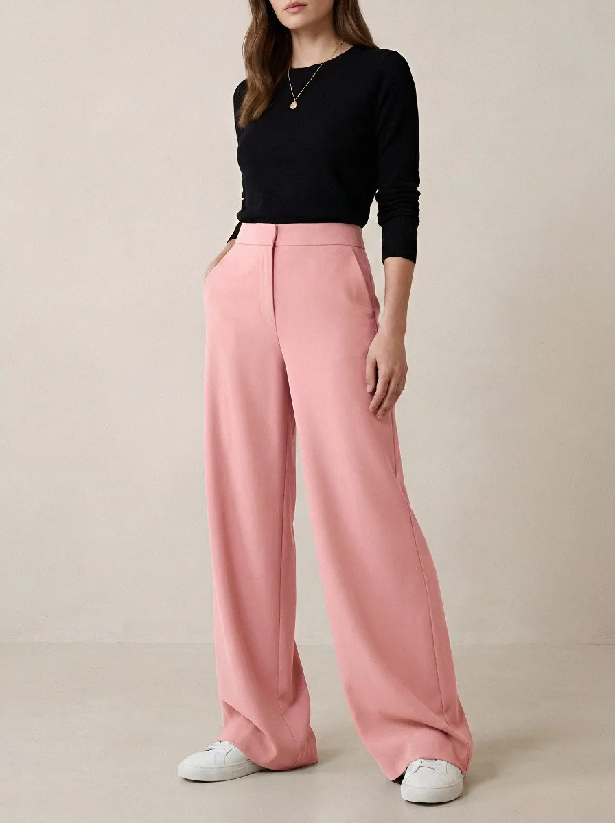 Tailored Women's Wide-Leg Trousers
