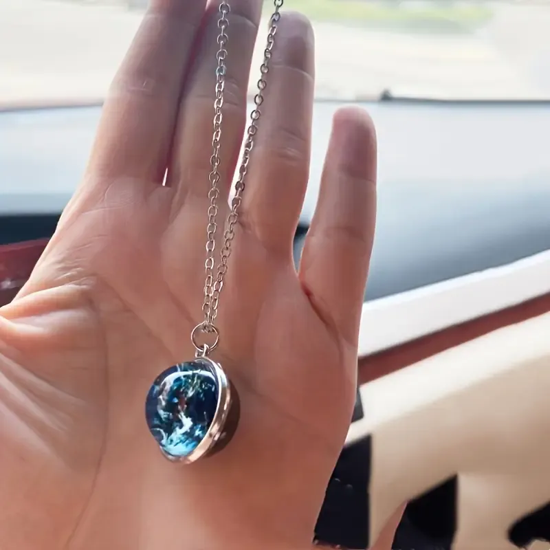 Glass Earth Hanging Ornament for Car