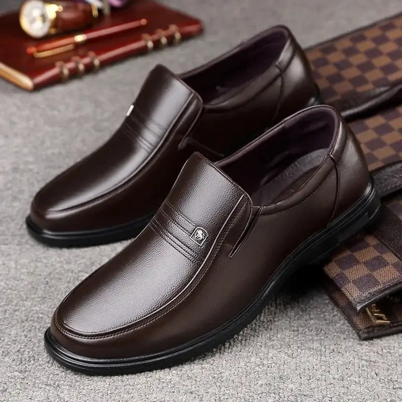 Leather Slip-On Business Shoes