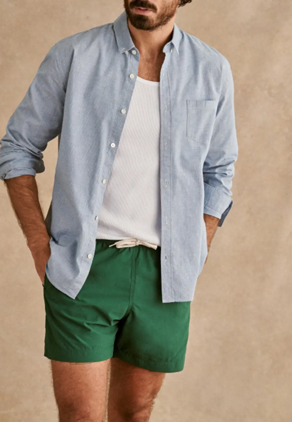Light Green Houndstooth Pattern Button Up Shirt
