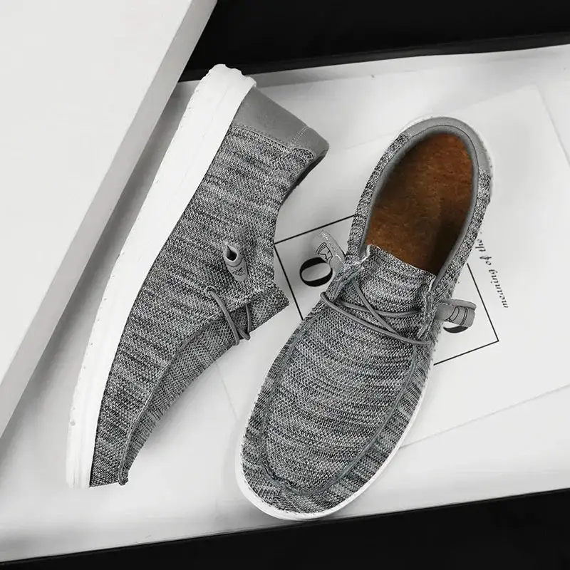 Breathable Canvas Slip-On Casual Shoes