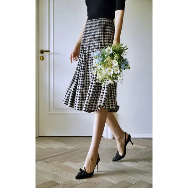 Subtle Everyday Everyday Casual Plaid Skirt