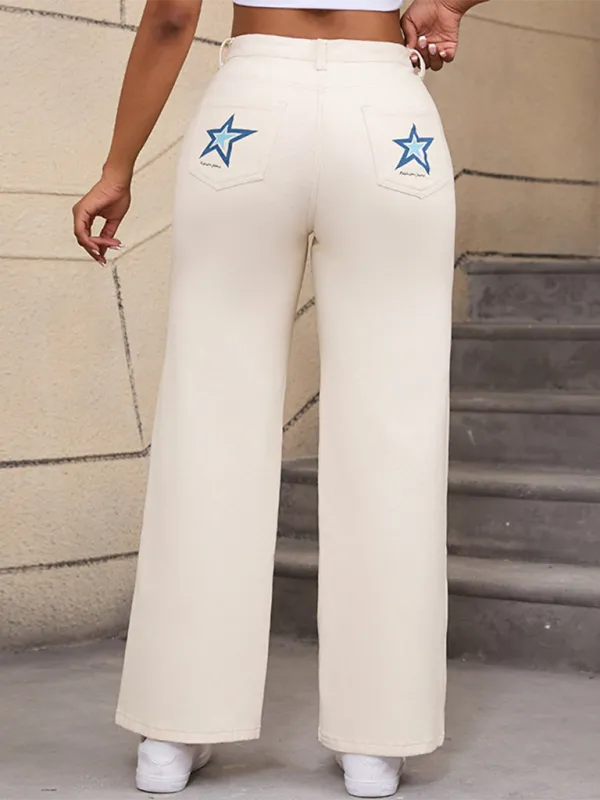 High Waist Stretch Denim Jeans