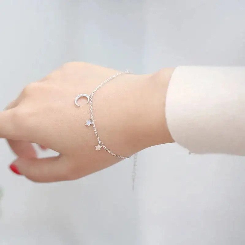 Moon and Stars Charm Bracelet
