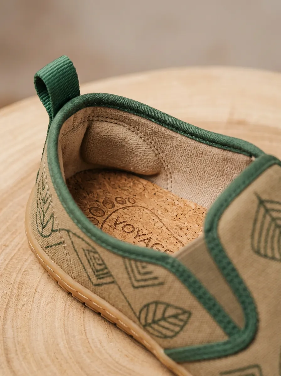 Cozy Geometric Leaf Detail Unisex Barefoot Shoes