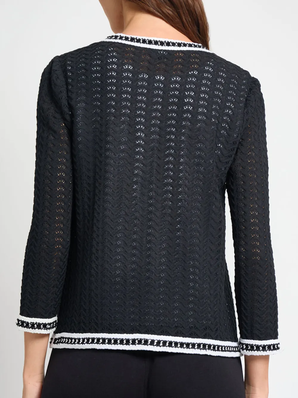 Fake Pocket V-Neck Knitwear