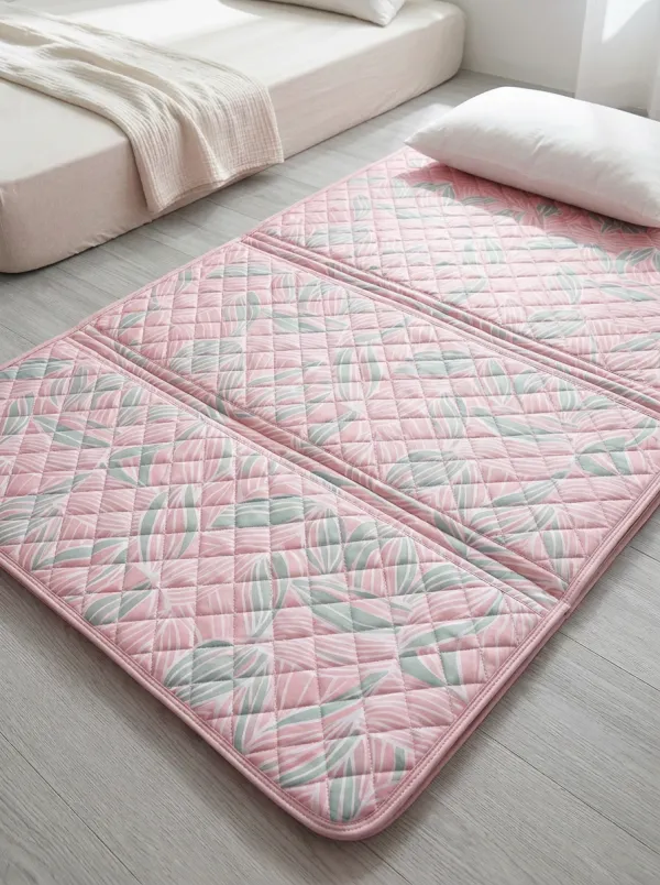 Travel Summer Cooling Tropical Leaf Pattern Cooling Mat