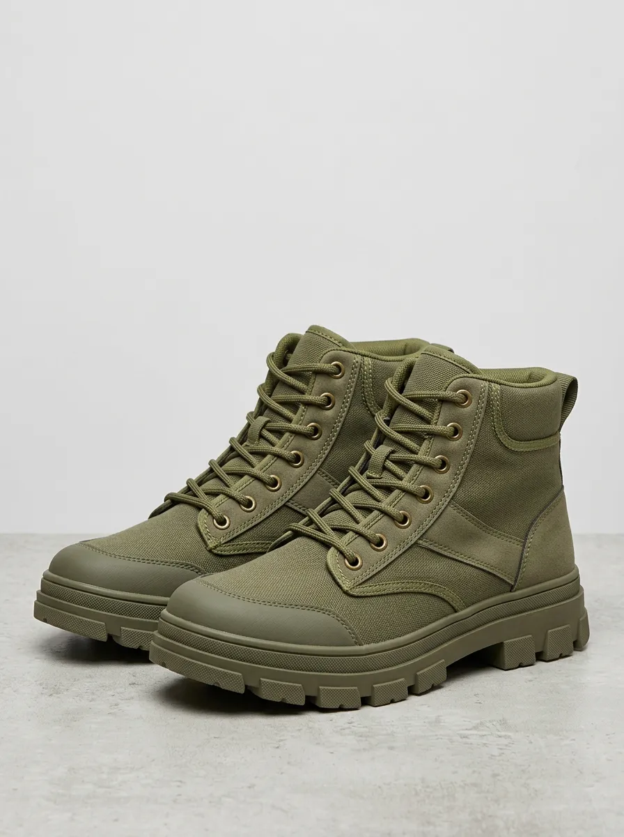 Trek Utility Canvas Hiking Boots